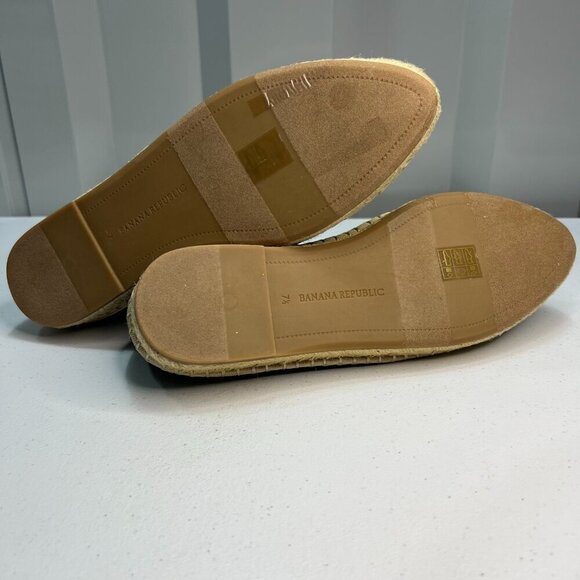 Banana Republic Sustainable ES Canvas Espadrille Olive Slip On Women Size 7.5 - Picture 8 of 10